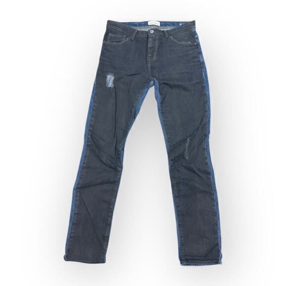 Each x Other Paris Two Color Denim Waxed Front Premium Skinny Jeans